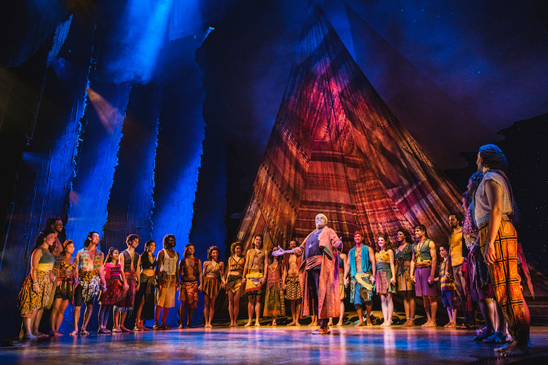 Clive Rowe and the West End cast of The Prince Of Egypt