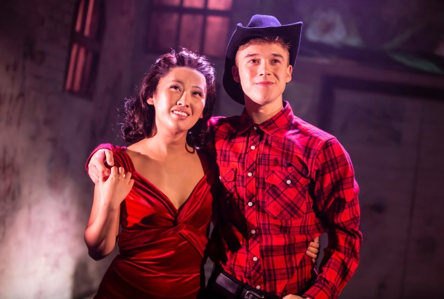 Emily Ooi as Bobby Lee and Alexander Kranz as Bobby Rae in To Wong Foo The Musical
