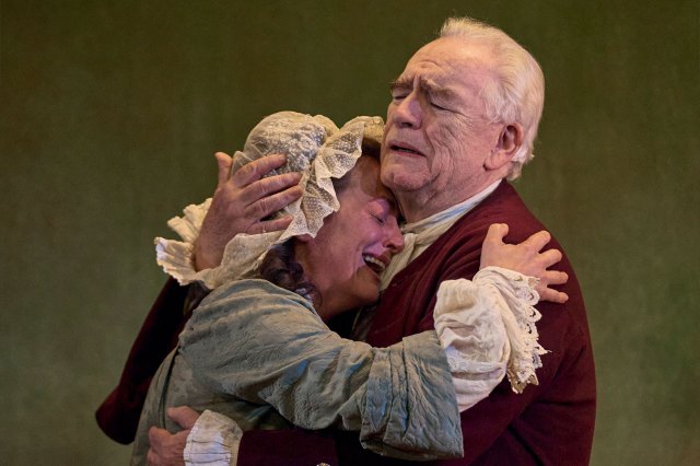 Nicole Ansari-Cox and Brian Cox in a scene from The Score at Theatre Royal Bath