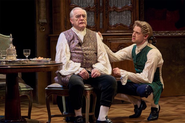 Brian Cox and Matthew Burns in a scene from The Score at Theatre Royal Bath
