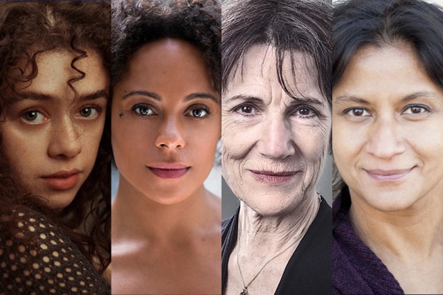 Isis Hainsworth, Rosalind Eleazar, Harriet Walter and Thusitha Jayasundera, © Stewart Bywater, Simon Anannd, Harriet Walter and Dillon Bryden, photos supplied and distributed by the National Theatre