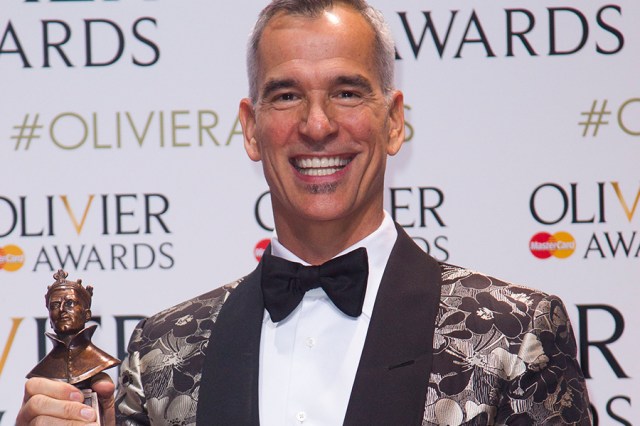 Jerry Mitchell with an Olivier Award