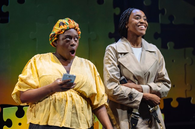 Michelle Asante and Anita-Joy Uwajeh in a scene from Brenda's Got A Baby