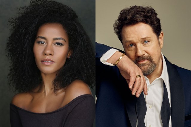 Headshots of Lucy St. Louis and Michael Ball
