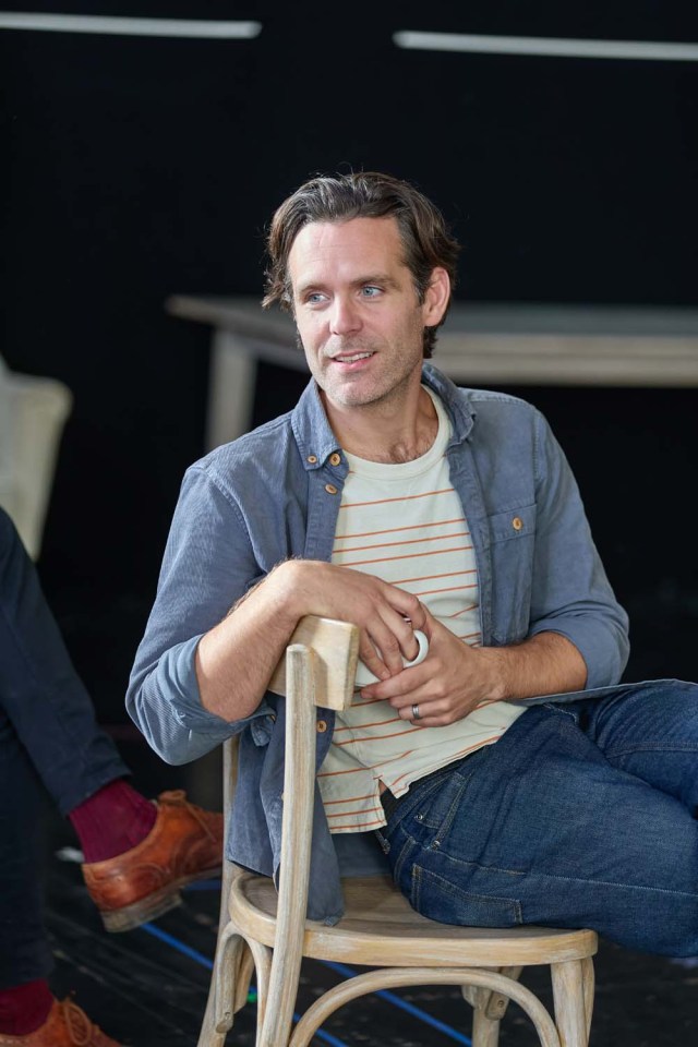 Luke Norris in rehearsals for The Motive and the Cue in the West End 2023 2024. © Mark Douet