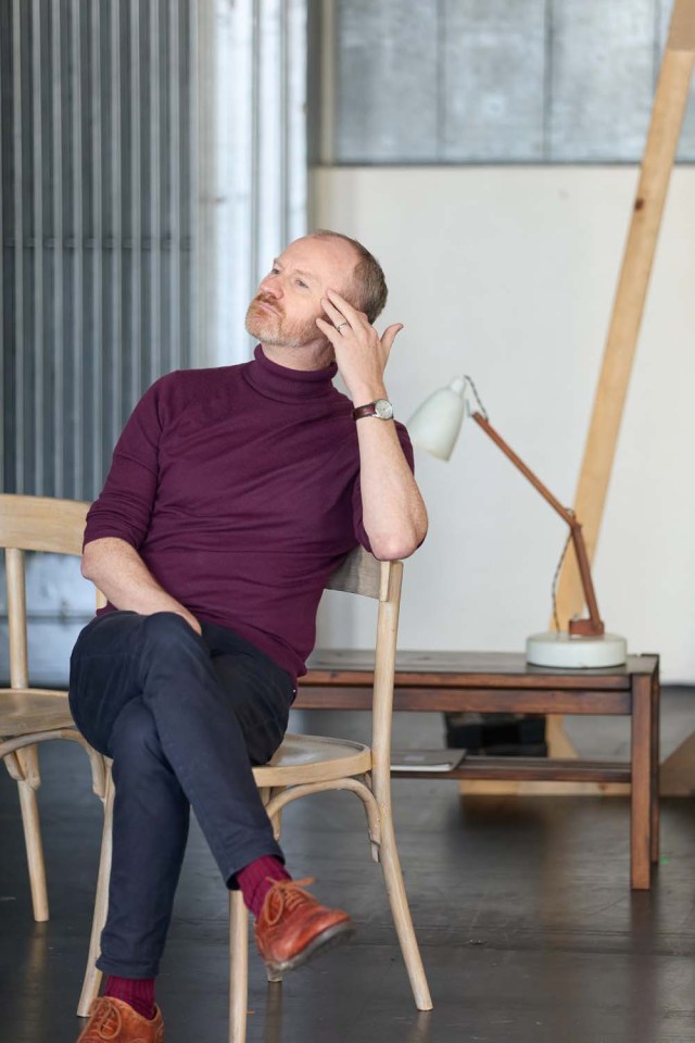 Mark Gatiss in rehearsals for The Motive and the Cue in the West End 2023 2024. © Mark Douet (1)