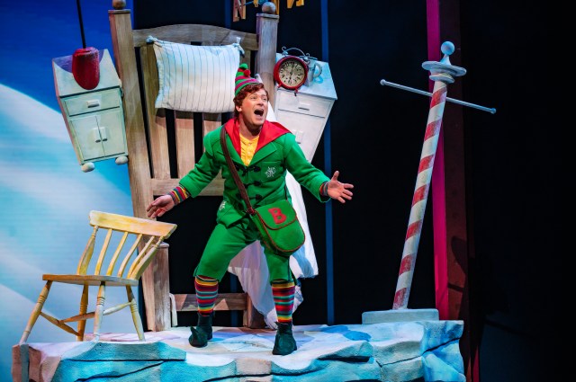 Matthew Wolfenden in a scene from ELF The Musical