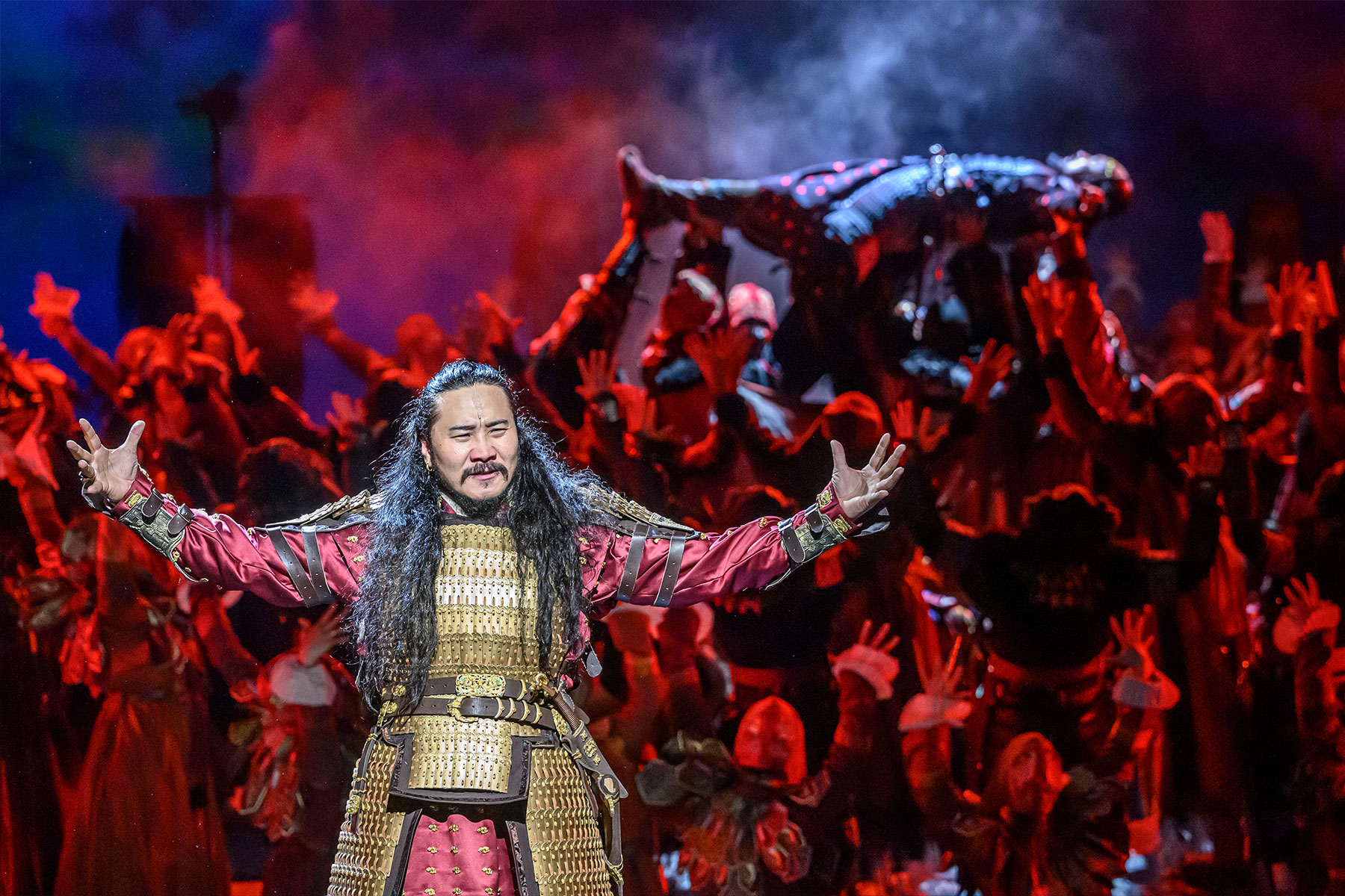 A scene from The Mongol Khan at the London Coliseum