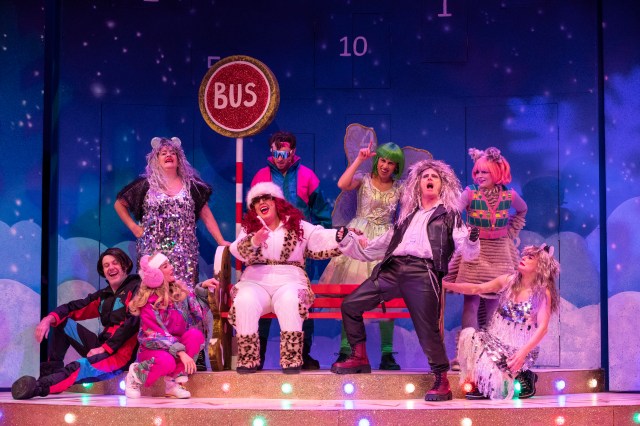 The cast of The Scouse Dick Whittington at the Royal Court Theatre, Liverpool