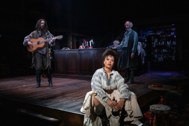 David Rankine, Amber James and Richard Katz in The Fair Maid of the West