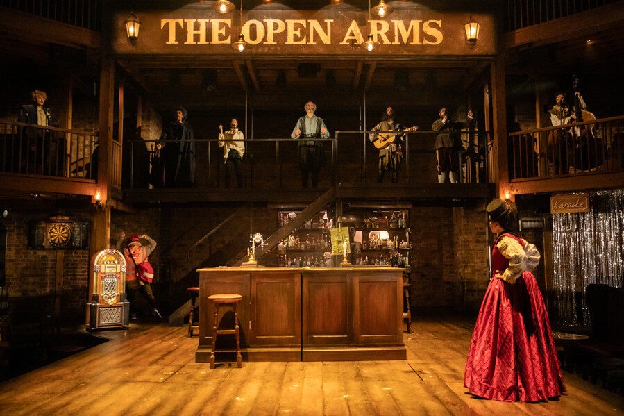 Aruhan Galieva, Amber James, Matthew Woodyatt, Emmy Stonelake and Tom Babbage in The Fair Maid of the West