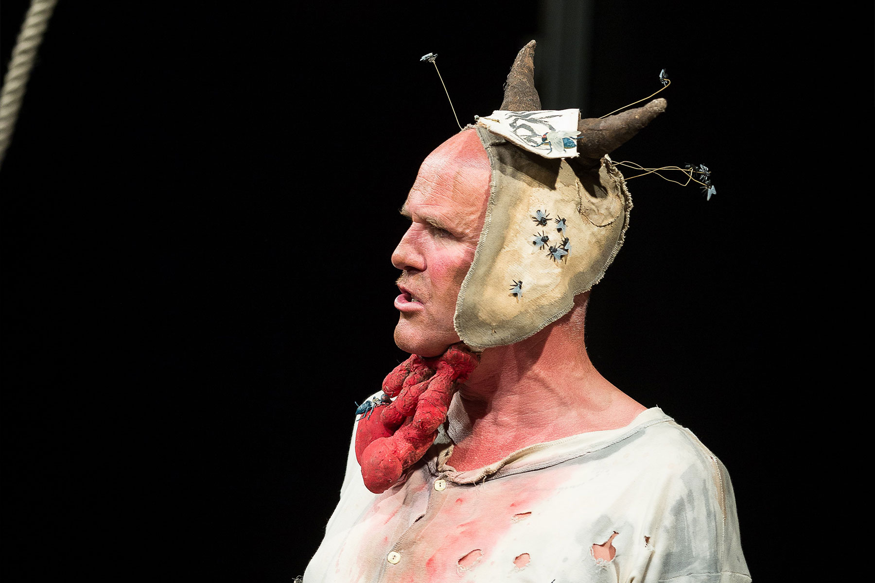 Tim Crouch in a scene from I, Malvolio at the Sam Wanamaker Playhouse