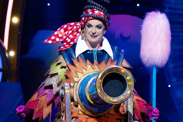 Julian Clary in a scene from Peter Pan at The London Palladium