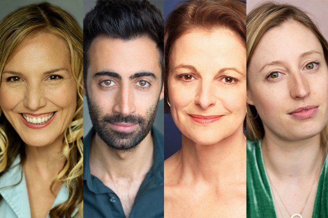 Headshots of Elizabeth Bower, Richard David-Caine, Gillian Bevan and Harrie Hayes