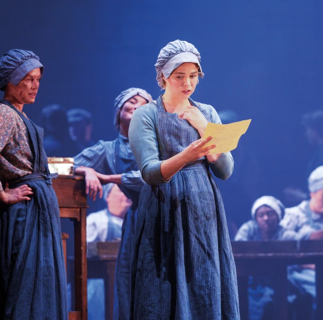 Les Miserables 23 24. Katie Hall as Fantine. Photo Deen Van Meer