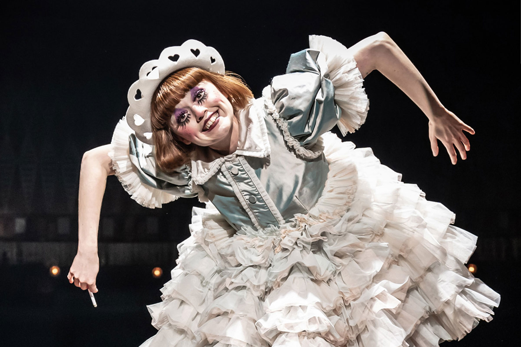 Aimee Lou Wood in a scene from Cabaret at the Kit Kat Club