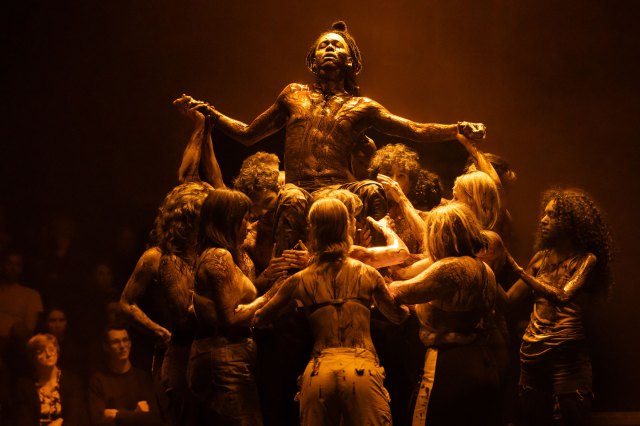 A scene from Jesus Christ Superstar at the DeLaMer Theater in Amsterdam