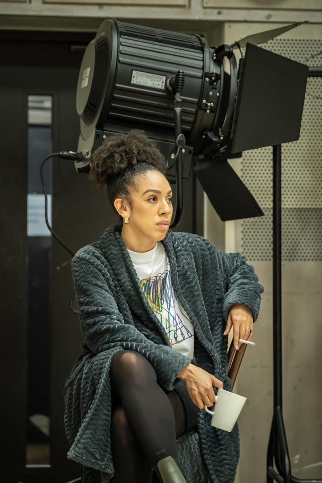 Pearl Mackie in rehearsals for THE HUMAN BODY Donmar Photo by Marc Brenner (1)