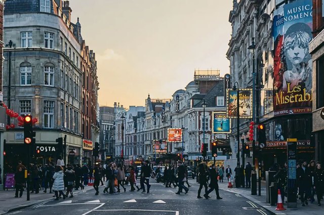 Shaftesbury Avenue in London's West End