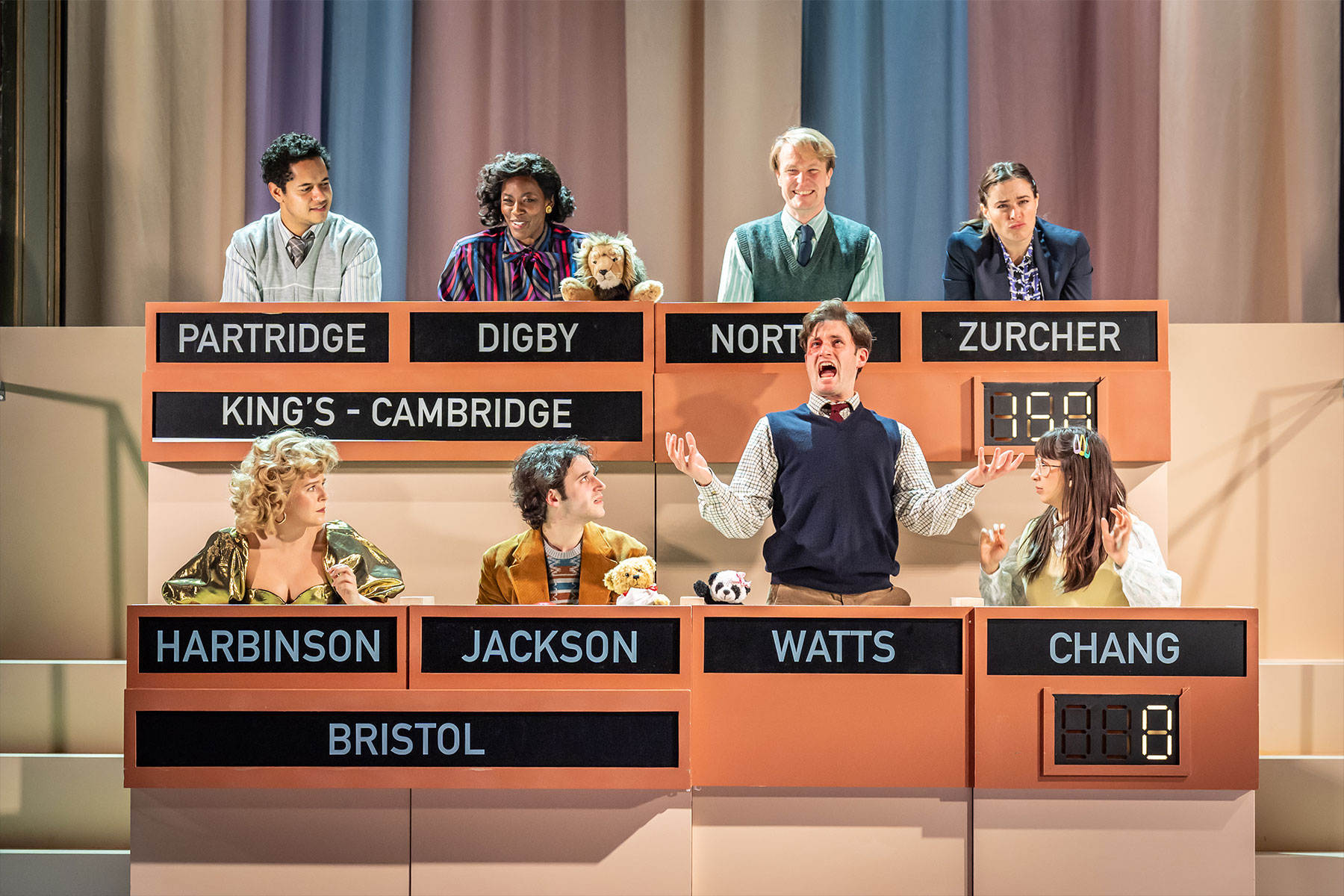 The cast of Starter for Ten at the Bristol Old Vic