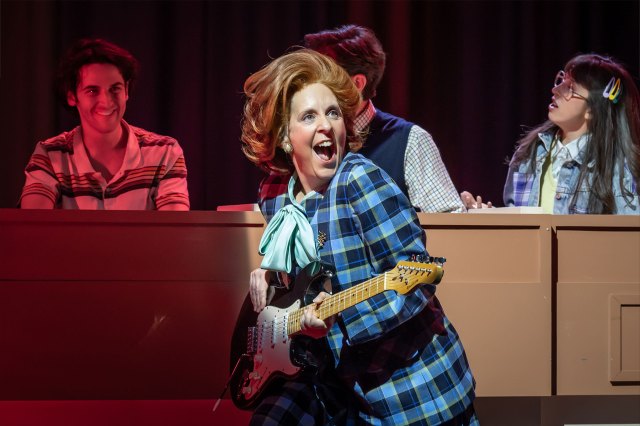 Mel Giedroyc in a scene from Starter for Ten at Bristol Old Vic