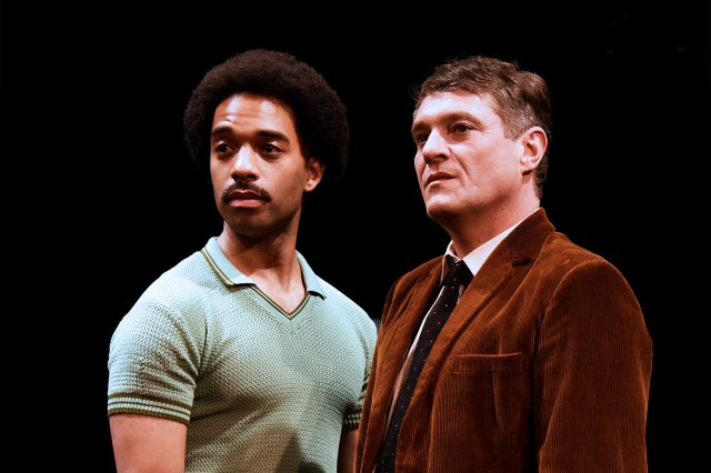 Elliot Barnes-Worrell and Mathew Horne in a scene from The Collection at Theatre Royal Bath's Ustinov Studio