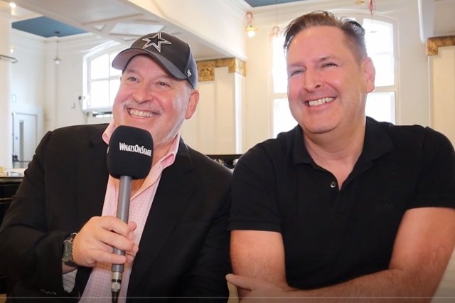 Frank Wildhorn and Nick Winston during an interview for WhatsOnStage