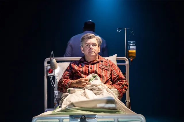 Michael Sheen in a scene from the National Theatre production of Nye