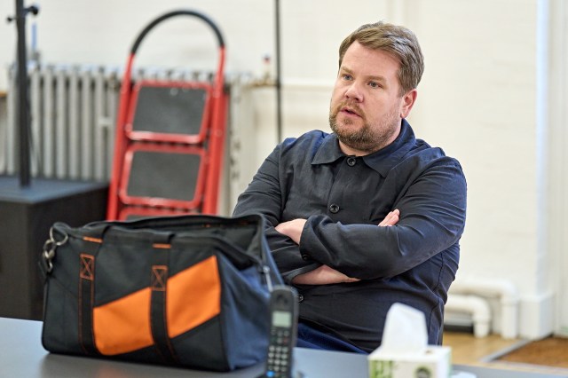 James Corden in rehearsals for The Constituent at the Old Vic