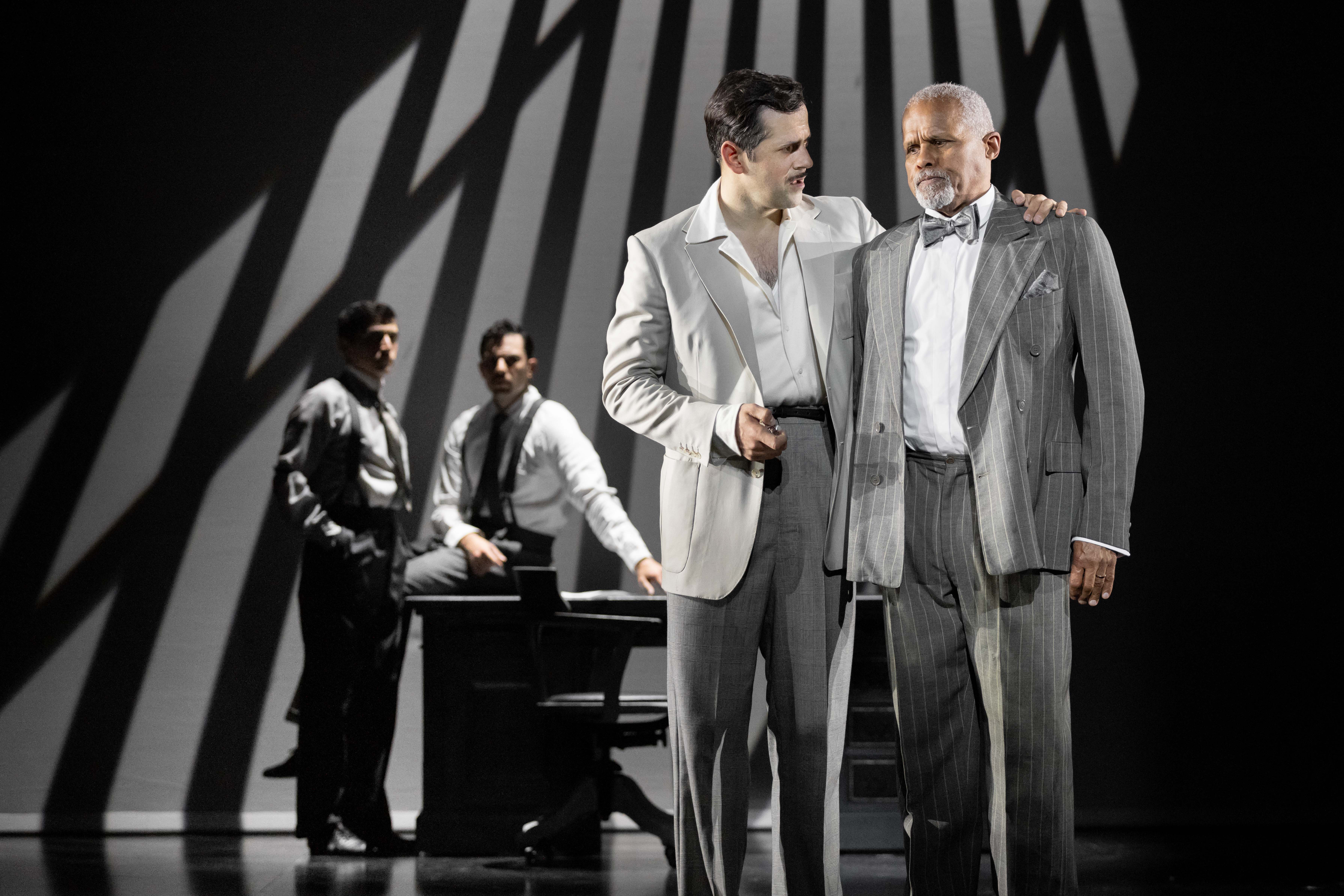 Robbie Fairchild and Gary Wilmot in a scene from The Artist at Theatre Royal Plymouth