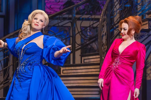 hsnsn1 Megan Hilty and Jennifer Simard – © Matthew Murphy and Evan Zimmerman
