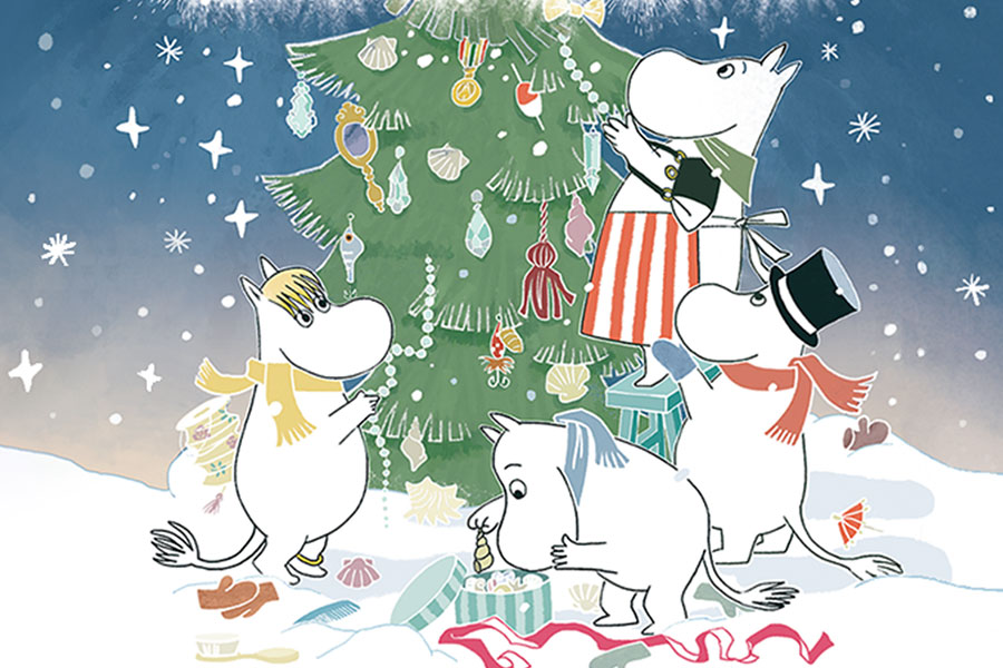 Artwork for Christmas Comes To Moominvalley, supplied by the production