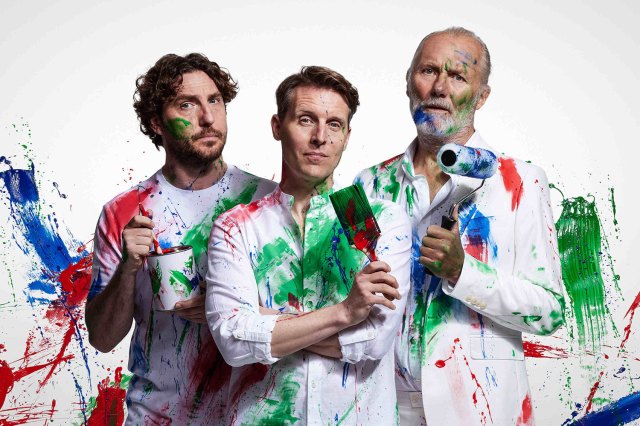 Seann Walsh, Chris Harper and Aden Gillett, © Michael Wharley
