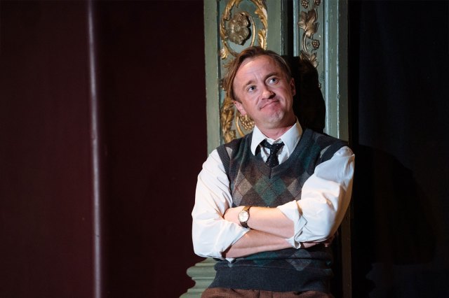 Tom Felton (as Robert Edwards) in a scene from A Child of Science at Bristol Old Vic