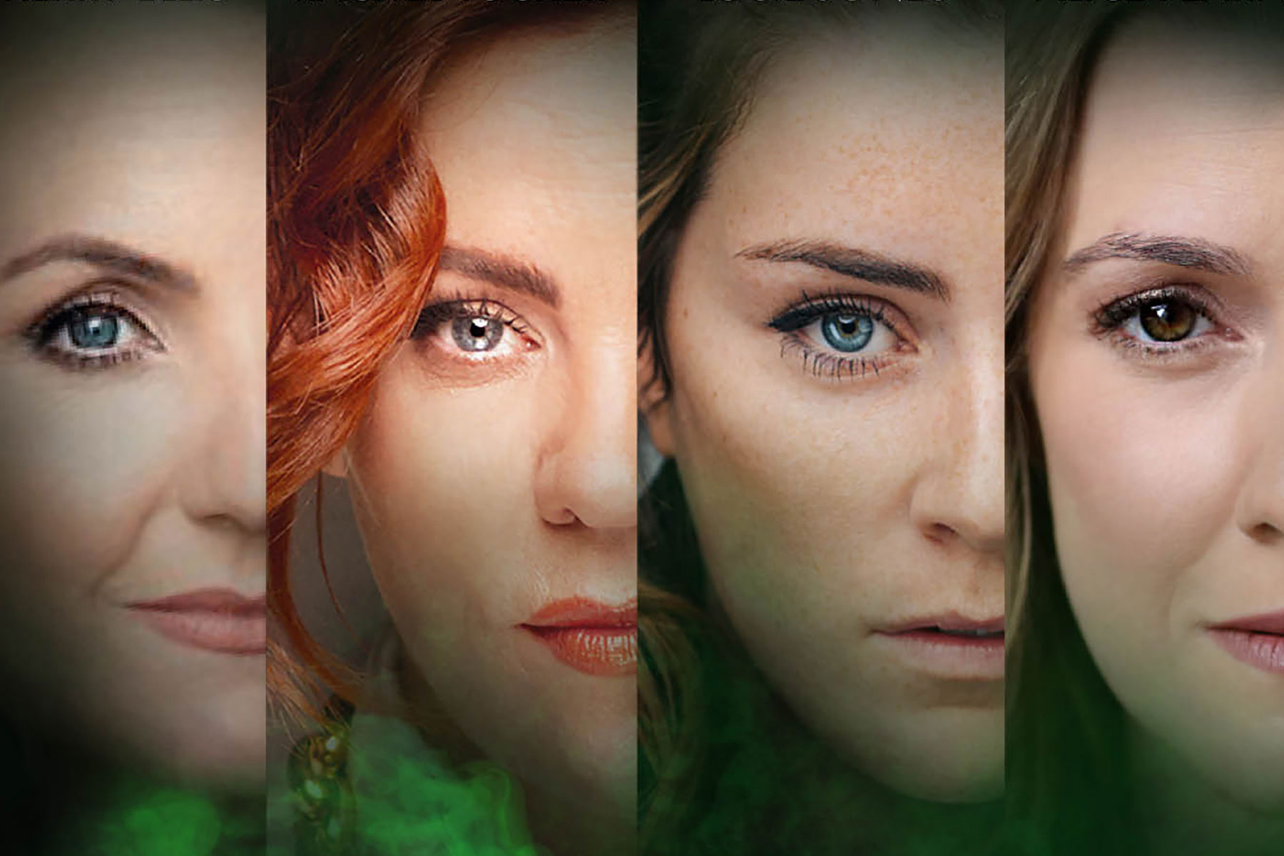 Kerry Ellis, Rachel Tucker, Lucie Jones and Alice Fearn on the cover for Defying Gravity