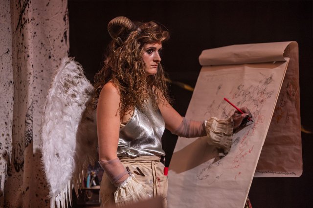 Athena Maria in a scene from The Trials and Passions of Unfamous Women at Brixton House