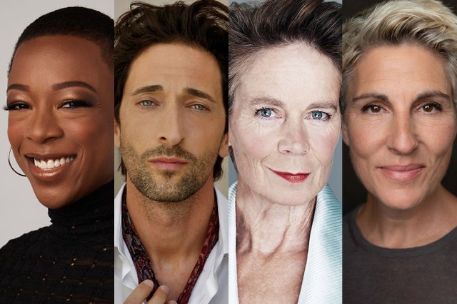 Samira Wiley (photo by Christopher Shintani), Adrien Brody, Celia Imrie (photo by Rachell Smith) and Tamsin Greig, photos supplied by the venue