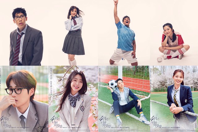 The West End cast (top) and their counterparts in Korea (below) UK photos by Matt Crocket / Korean photos @ 2024 Production