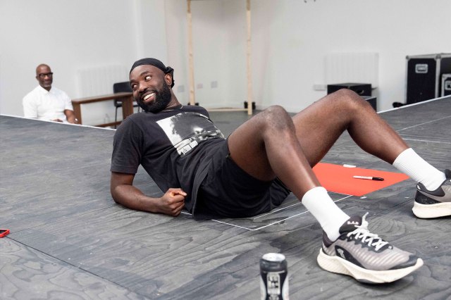 Paapa Essiedu in rehearsals for Death of England: Delroy