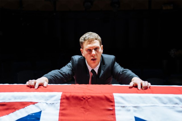 Thomas Coombes in a scene from Death of England: Michael at @sohoplace