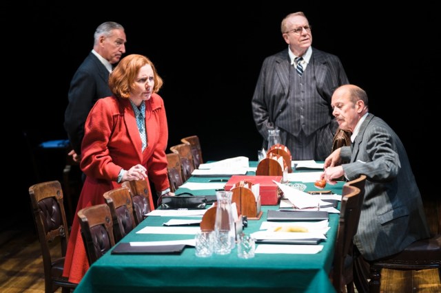 Miles Richardson, Clare Burt, Clive Wood, Andrew Woodall in The Promise, © Helen Murray
