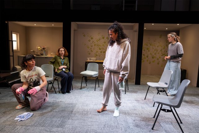 Sirine Saba, Amy Beth Hayes, Witney White and Hannah Saxby in a scene from Some Demon