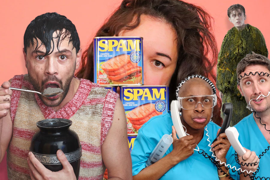A montage of images from Edinburgh Festival Fringe show posters