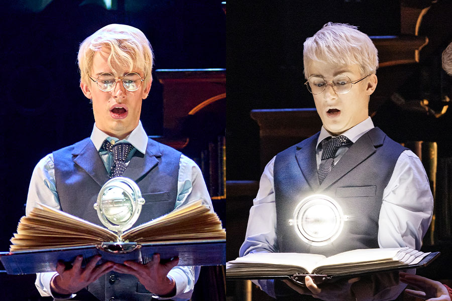 Harry Acklowe and Erik Christopher Peterson (as Scorpius Malfoy) in Harry Potter and the Cursed Child