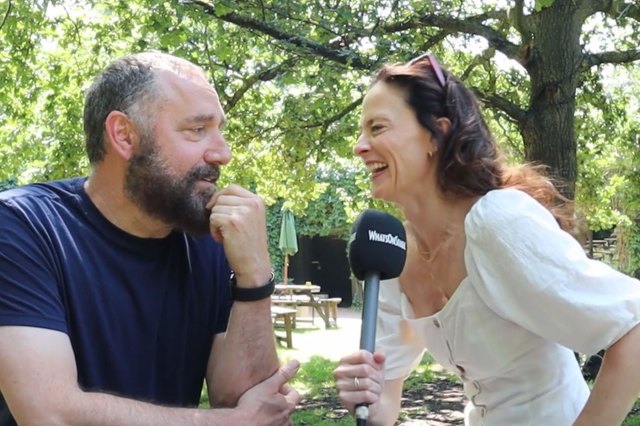 Adam Dannheisser and Lara Pulver in interview for WhatsOnStage at Regent's Park Open Air Theatre