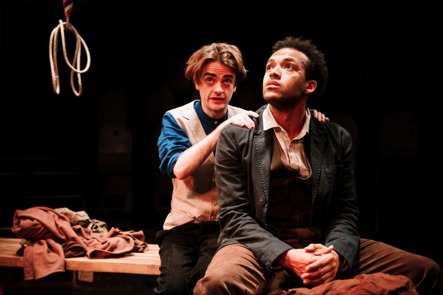 Luke Rollason and Paul Adeyefa in a scene from Bellringers