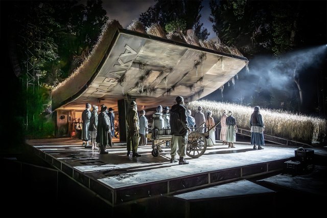 The cast of Fiddler on the Roof at Regent's Park Open Air Theatre