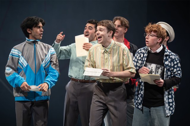 The cast of the 20th anniversary production of The History Boys