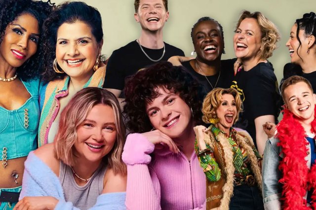 A montage of images representing new musicals