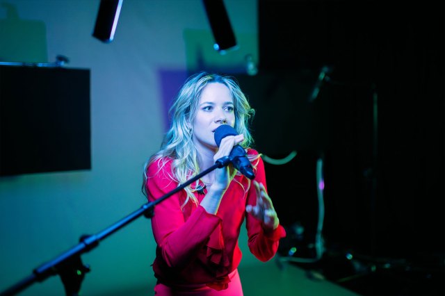 A scene from Weather Girl, currently playing at the Edinburgh Fringe, © Mihaela Bodlovic